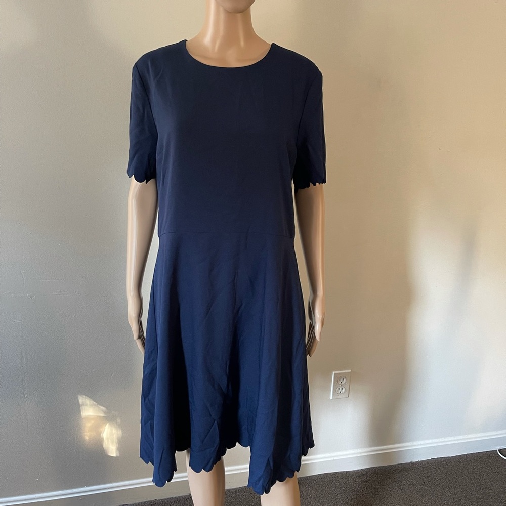 NWT Banana Republic, navy blue dress. Size 14